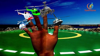 Flight and Helicopter Finger Family Nursery Children 3d Rhymes Collection