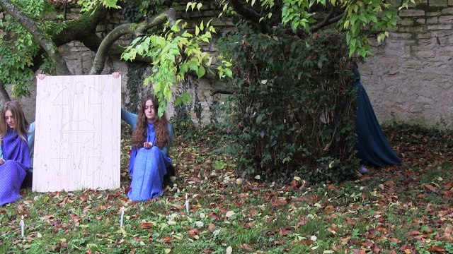 Video captation of the performance Waltz, Three steps project, achived with Maria Milagros and Clara Sobiesby, 2014