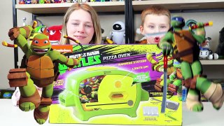 Teenage Mutant Ninja Turtles Pizza Oven TMNT Cooking Toys Review Kinder Playtime