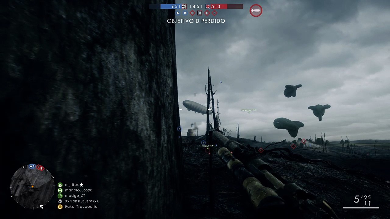 Un Zeppelin enemigo? XD