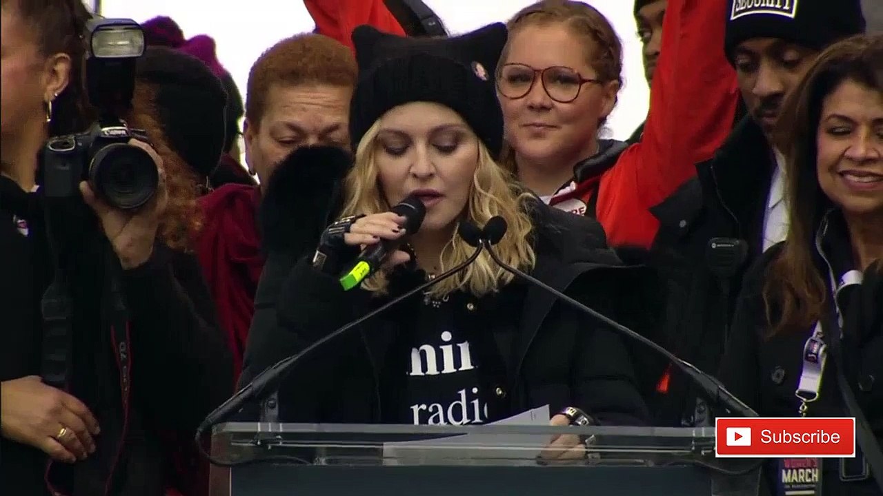 Madonna Women's March Speech Blowing Up The White House_ on Washington Anti Trump FULL SPEECH