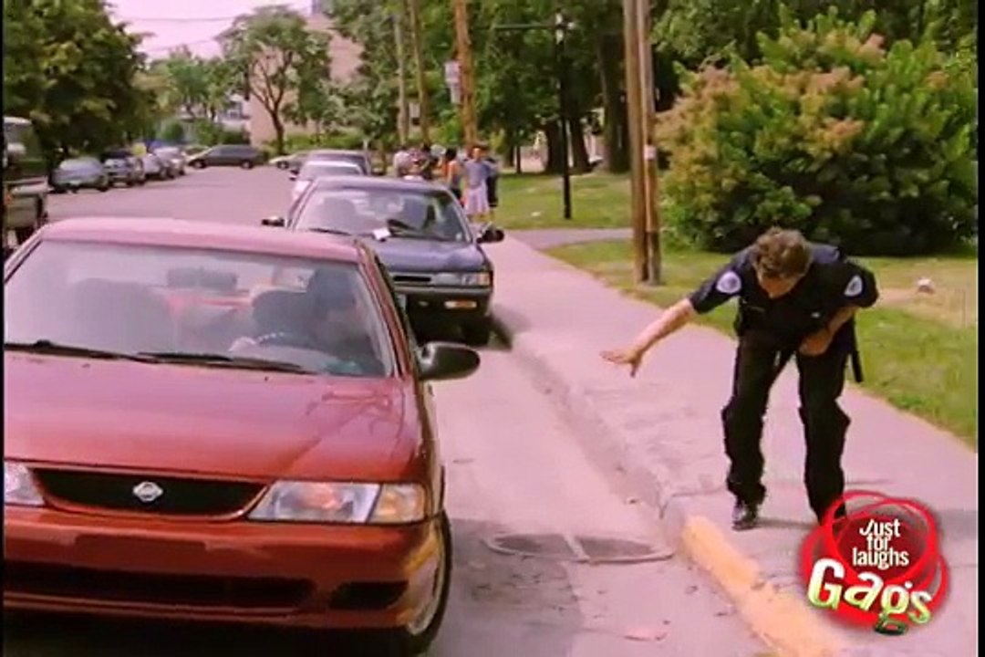 Car Patrol On Foot Gag!