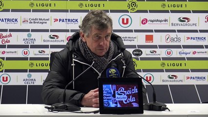 La réaction de Christian Gourcuff après EAG-Rennes (1-1)