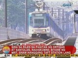 UB: Sira ang riles ng MRT sa pagitan ng Ortigas at Santolan; Shaw-Taft lang ang byahe ngayong umaga