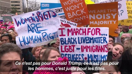 "Marche des femmes": les manifestants envahissent Washington