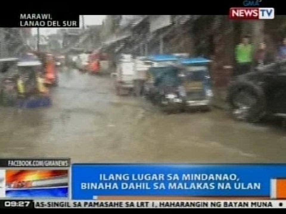 NTG: Ilang lugar sa Mindanao, binaha dahil sa malakas na ulan