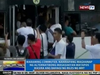 NTG: Commuters, nahirapang maghanap ng masasakyan matapos magkaaberya sa MRT kanina