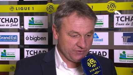 Ligue 1 - 21 ème journée - Frédéric Hantz parle de son président