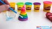 DIY How to Make Play Doh Rainbow Ice Cream Modelling Clay Learn Colors * RainbowLearning