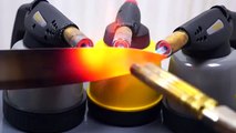 EXPERIMENT Glowing 1000 degree KNIFE VS MATCHES