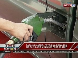 SONA: Pasang masda, payag na bawasan ng P0.50 ang minimum fare sa jeep