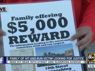 Family offering 5K reward for information after man involved in hit-and-run