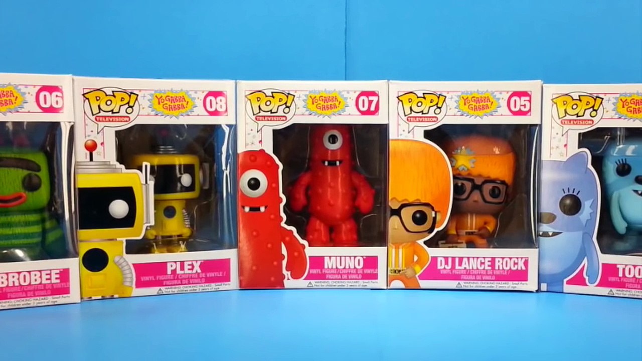 Yo Gabba Gabba Funko Pop Toys with Muno Plex & Brobee