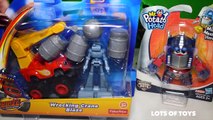Blaze and the Monster Machines and Mr. Potato Head as Optimus Prime Wreck Crushers Plan!!!