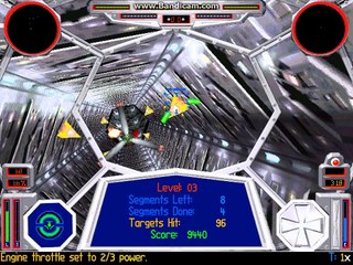 Obstacle Course Simulation: TIE Defender (Star Wars: TIE Fighter)