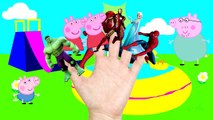 Spiderman Finger Family Сolours Balloons Nursery Rhymes and more Superheroes Hulk Peppa pig Lollipop