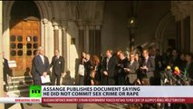 ‘Sex was consensual’ - Assange reveals ‘denial of rape’ claims given to Swedish prosecutor-VSgA70RZQOQ