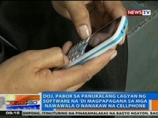 NTG: DOJ, pabor na lagyan ng software na 'di magpapagana sa mga nawawala o nanakaw na cellphone