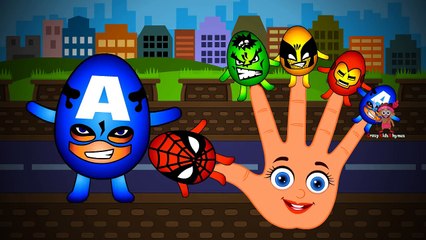 SuperHeroes Finger Family Nursery Rhyme | SuperHeroes Cartoons Finger Family Rhymes for Children