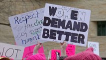 Women around the world protest against President Trump