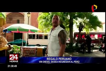 Vin Diesel recibió camiseta de la Selección Peruana