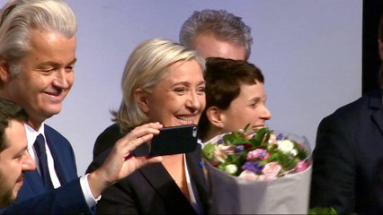 Europe's far-right leaders meet in Germany amid protests