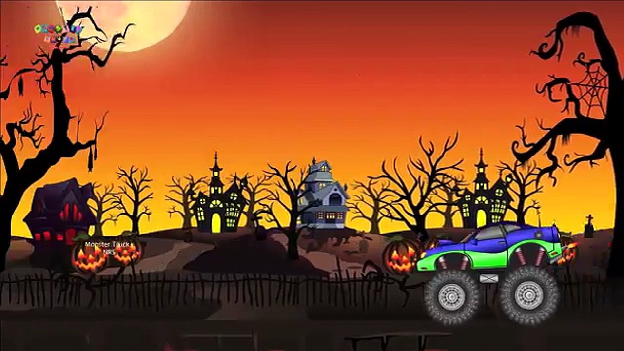 Halloween Construction Vehicles | Scary Trucks | Halloween for Kids | Halloween videos