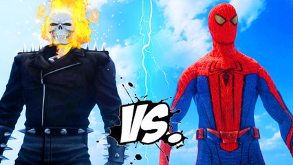 Ghost Rider vs Spiderman - The Amazing Spider-Man vs Ghost Rider