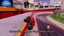 Disney Cars Monster Truck Lightning McQueen Stunt Show - Daddy Finger Nursery Rhyme Children Songs