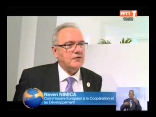 RTI - Le chef de l`état reçoit le nouveau commissaire européen à la coopération et au développement