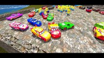 MINIONS Disney Pixar Cars Lightning McQueen Colors & Nursery Rhymes (Songs for Children w/ Action)