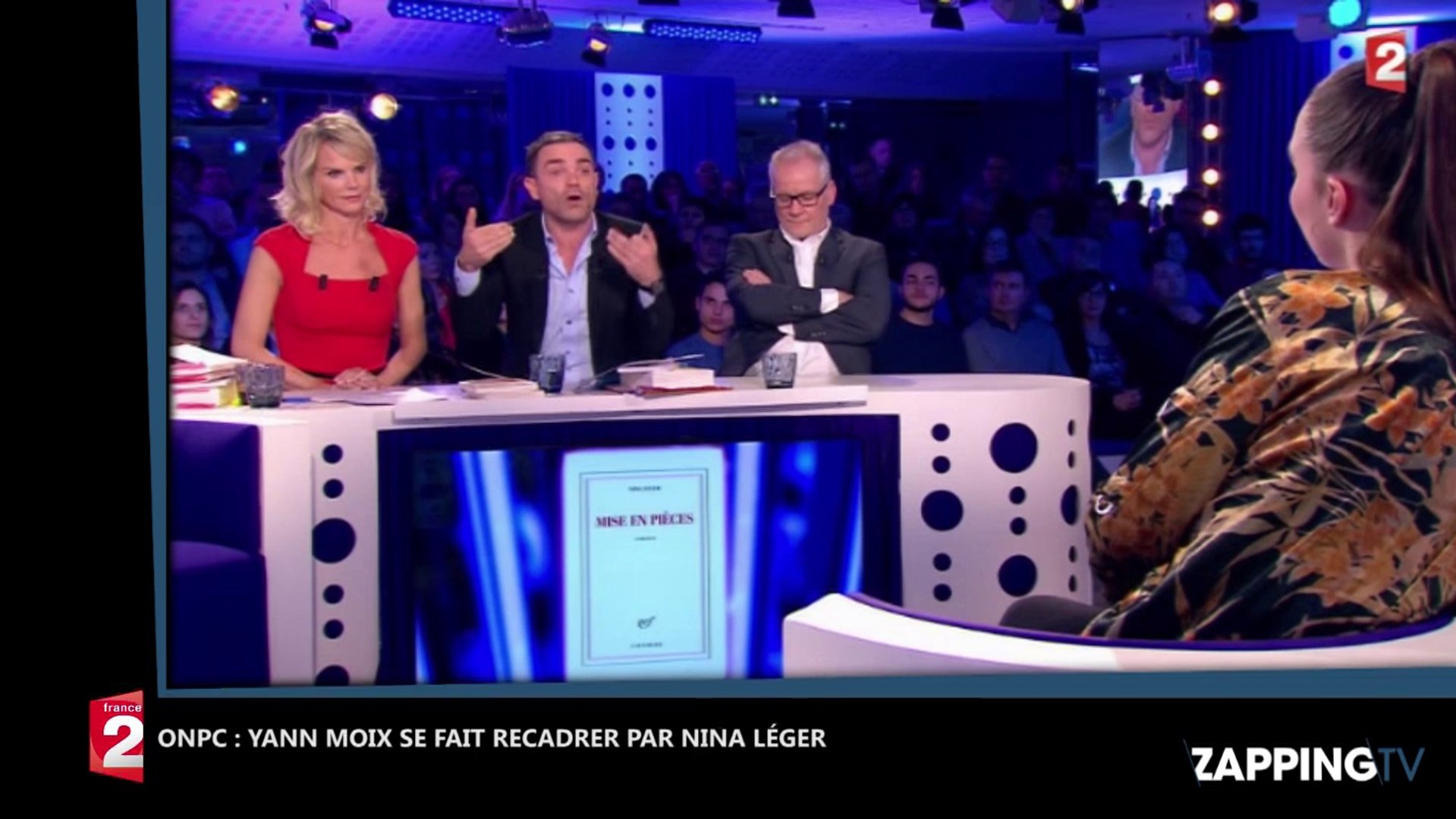 ONPC : Yann Moix se fait recadrer par l'écrivaine Nina Léger sur sa vision  du sexe (Vidéo) - Vidéo Dailymotion