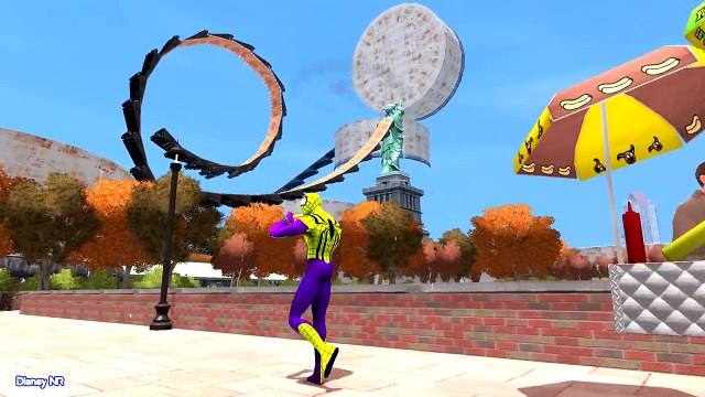 Lightning Mcqueen Cars and Colors Tractors for Kids in Color Spiderman Cartoon and Nursery Rhymes