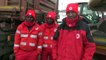 Avalanche en Italie: des migrants aident les équipes de secours