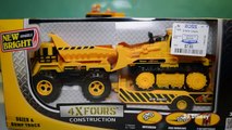 Mighty Machines, Mighty Wheels, Buldozer, Truck and Trailer Toy Review