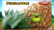Pineapple Rhyme | Nursery Rhymes For Kids | Fruit Rhymes | Nursery Rhymes 3D Animation