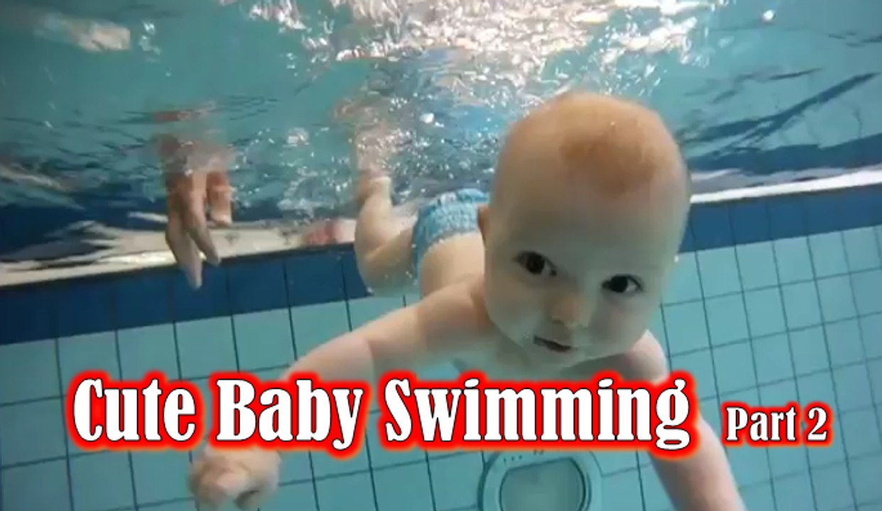 Baby Swiming Funny Videos Collection, Cute Baby Swimming Pool, Part 2/2