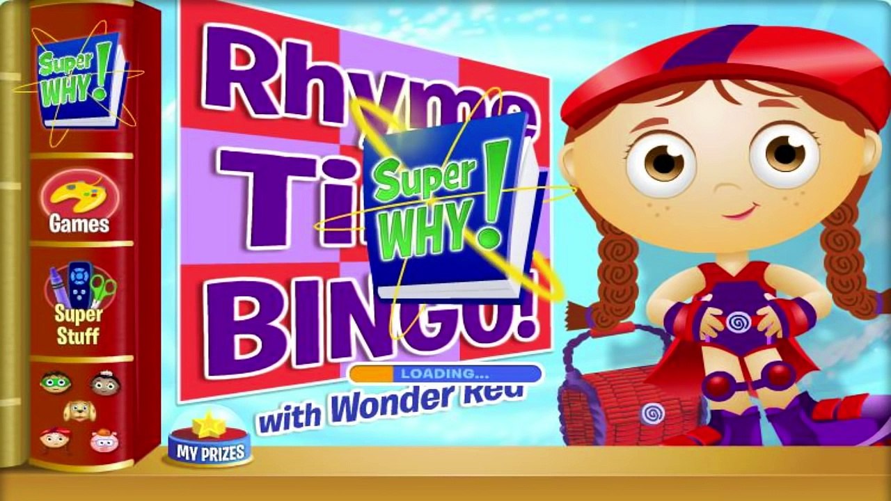 Super Why! - Reds Rhyming Bingo - Super Why! Games