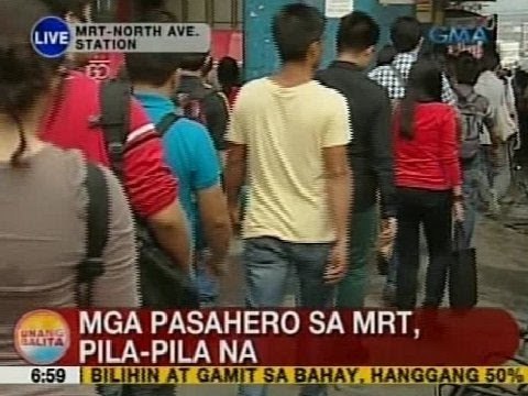 UB: Mga pasahero sa MRT, pila-pila na