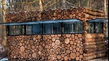 A Fancy Log House From Netherlands