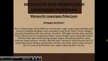 3. Menyortir informasi lowongan pekerjaan