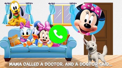 Five Little Baby Mickey Mouse Jumping on the Bed Pranked by Joker