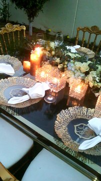 Flowers Arranging With Candles