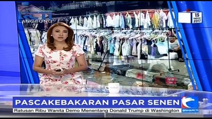 Pascakebakaran Pasar Senen, Para Pedagang Jualan di Ruas Jalan