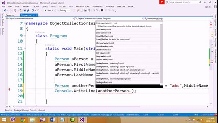 Advance C# Object and  collection initialization part-3
