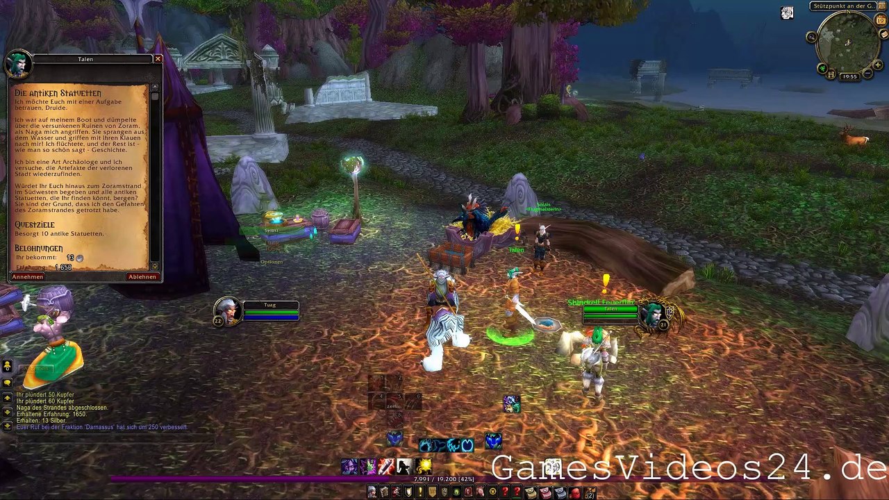 World of Warcraft Quest: Die antiken Statuetten