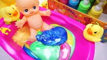 Numbers Counting Baby Doll Colors Slime BathTime