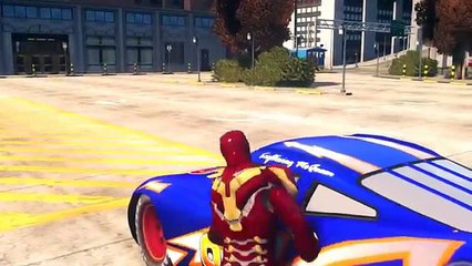 Spiderman Kids Songs ♪ The People on the Bus ♪ Custom Blue Color Disney