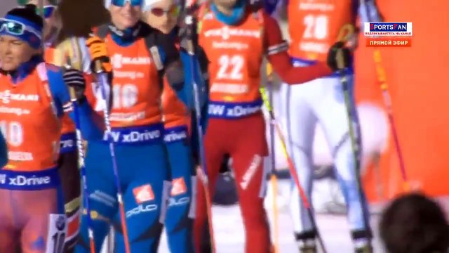 БИАТЛОН 21.01.2017. МАСС-СТАРТ ЖЕНЩИНЫ. КУБОК МИРА 2016-2017