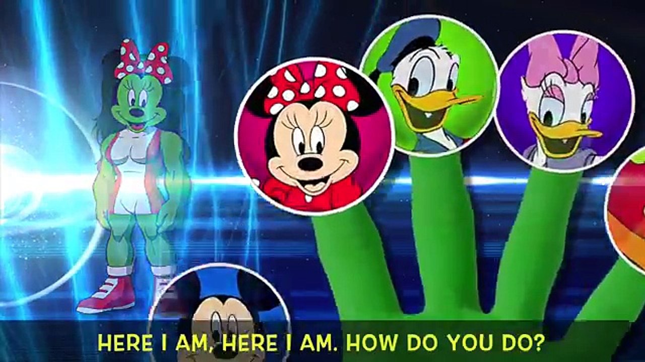 Hulk Mickey Mouse and Hulk Friends Finger Family Song!